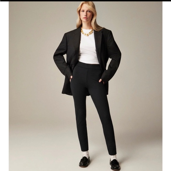 J. Crew Black Ankle Cropped Pants Pixie like new - Picture 1 of 8